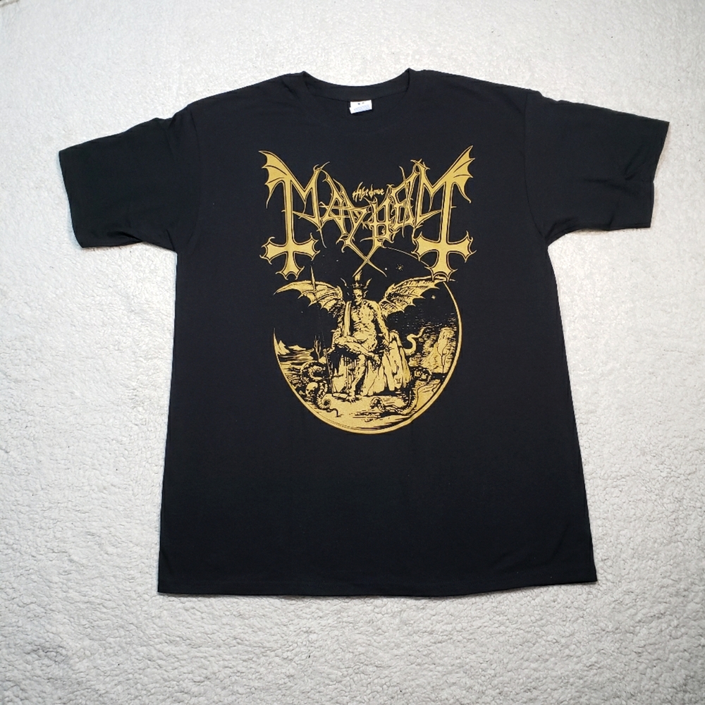 MAYHEM DAEMON SHIRT SIZE M          Print location: Back and Front.